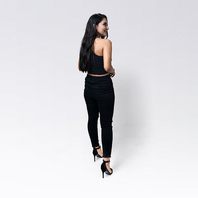 Black one shoulder Top