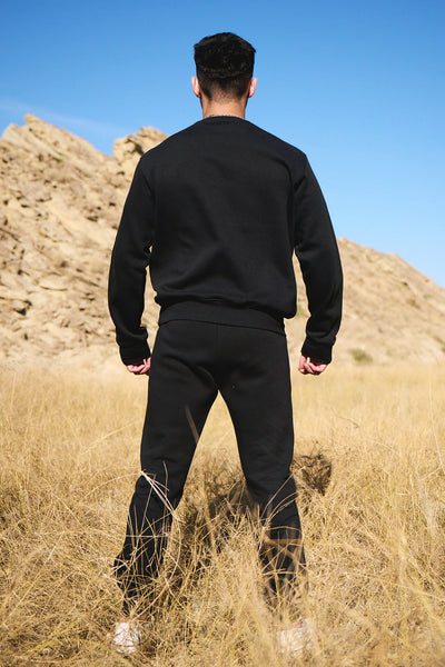 UNISEX BLACK SWEAT SHIRT ( SUIT )