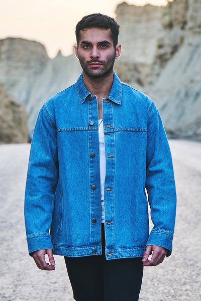 DENIM JACKET MALE SKY BLUE