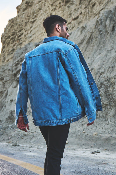 DENIM JACKET MALE SKY BLUE