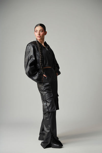 Leather Buckle Pants