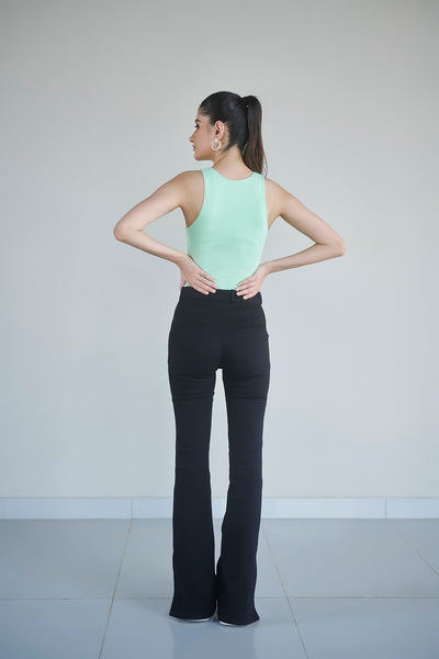 Lime Green Sleeveless Bodysuit