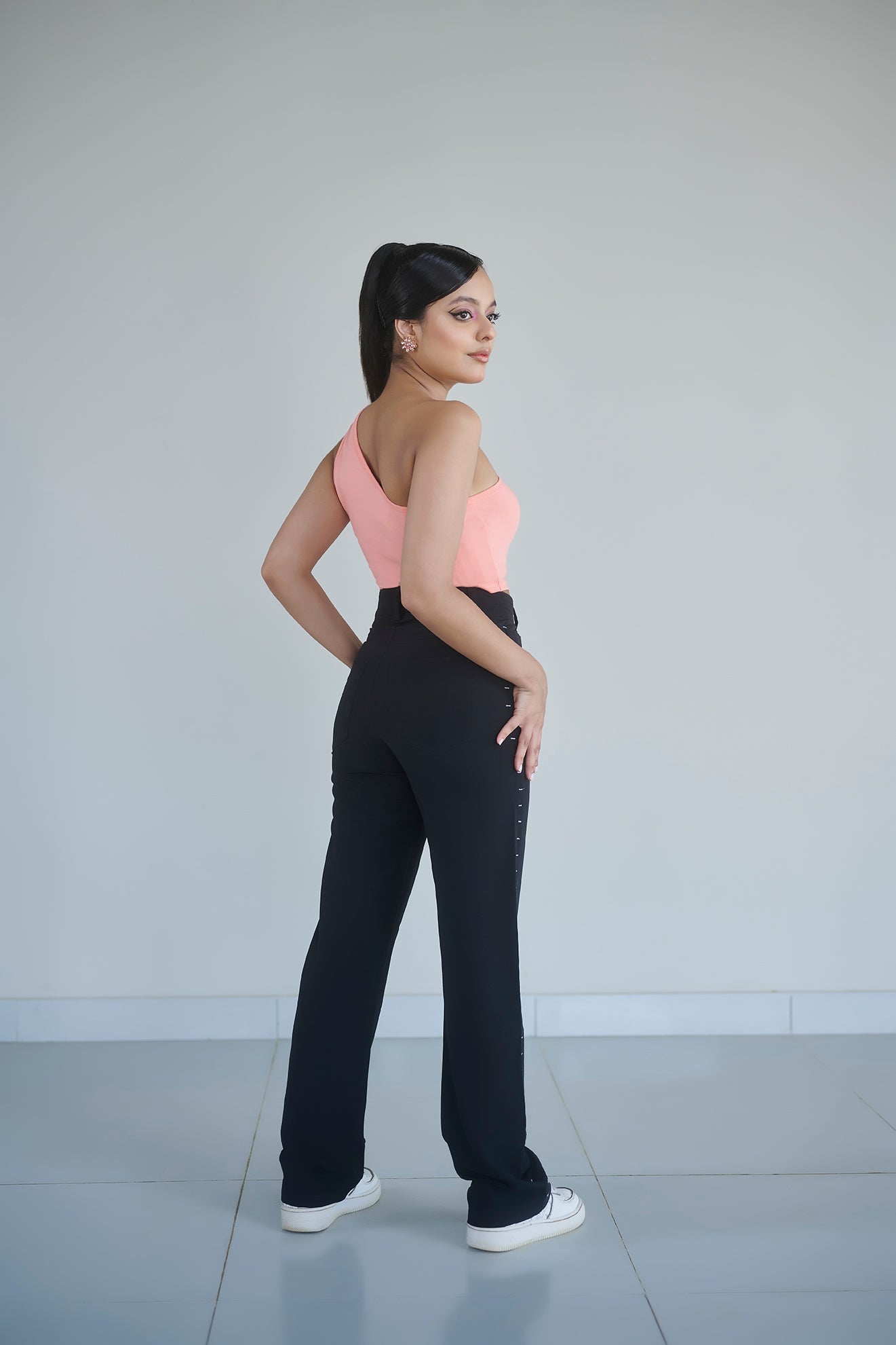 Burnt Coral One Shoulder Top