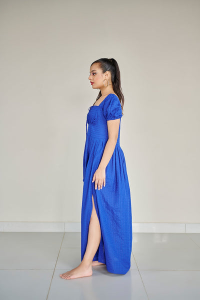 Royal Blue Summer Long Dress