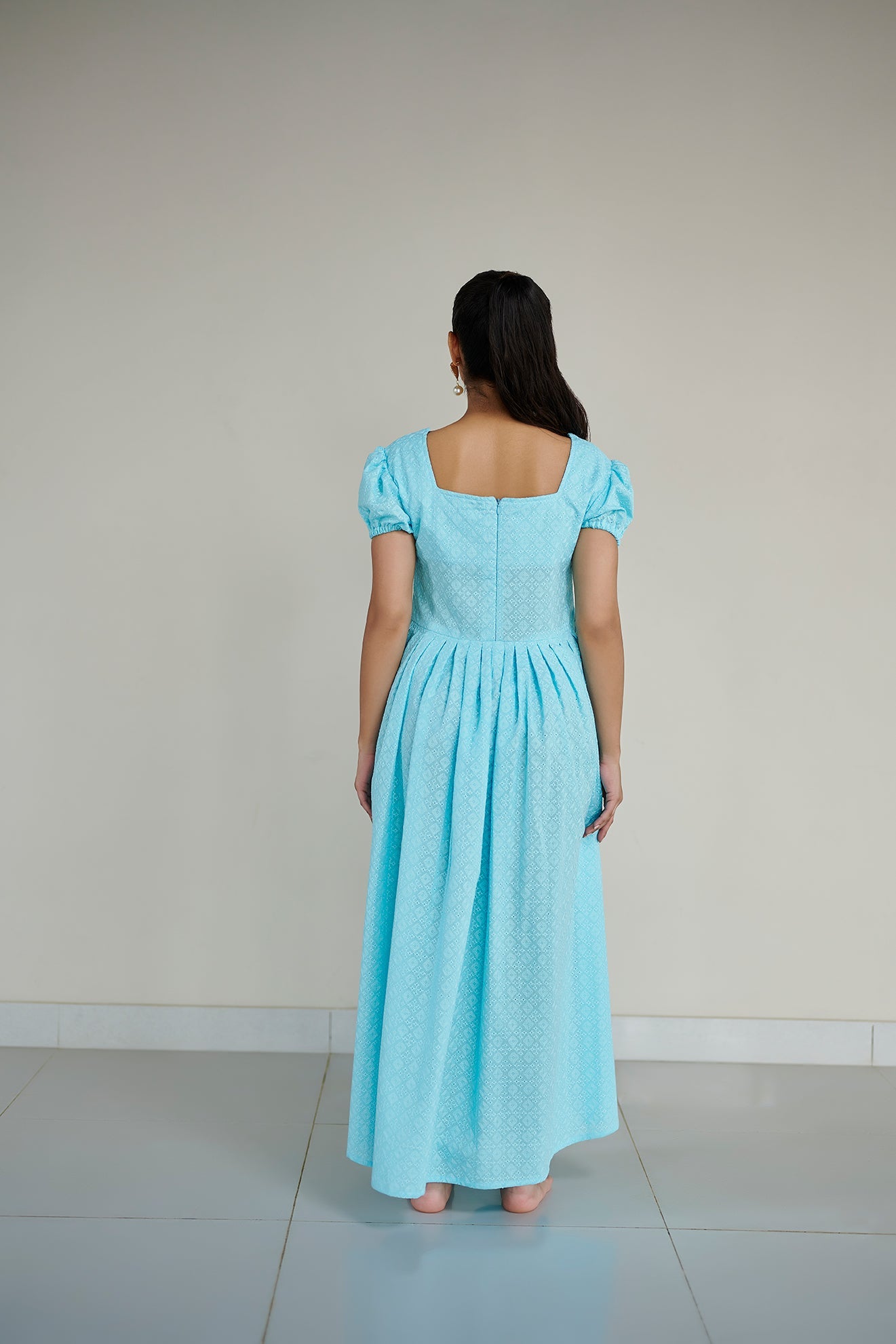 Sky Blue Summer Long Dress