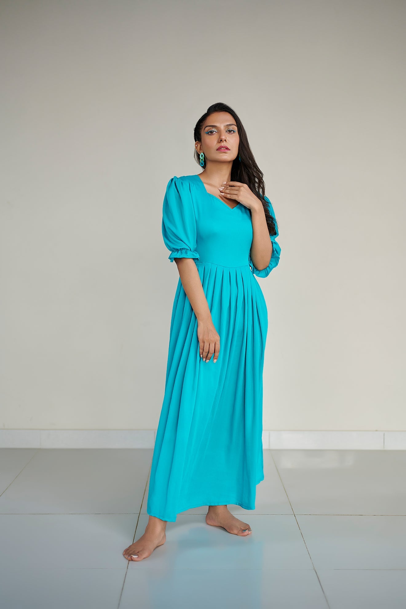 Turquoise Summer Long Dress