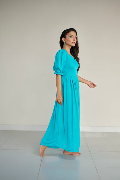 Turquoise Summer Long Dress