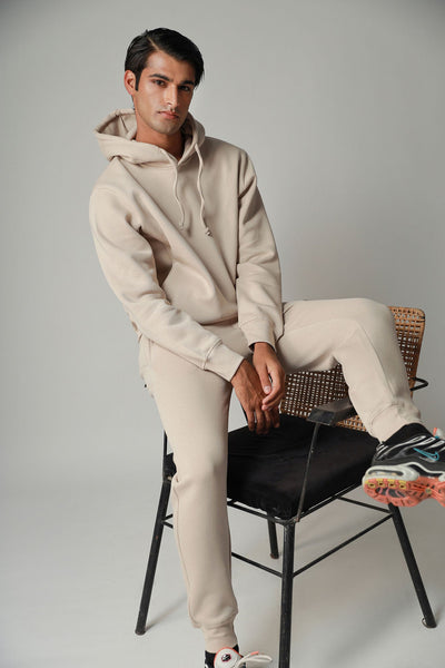 Beige Oversized Hoodie (Men)