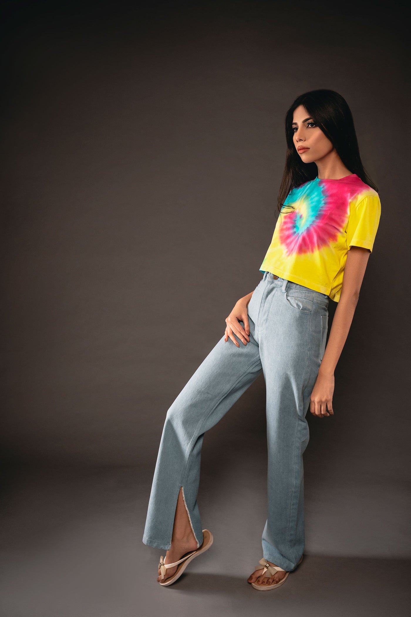 High waisted Denim Pant