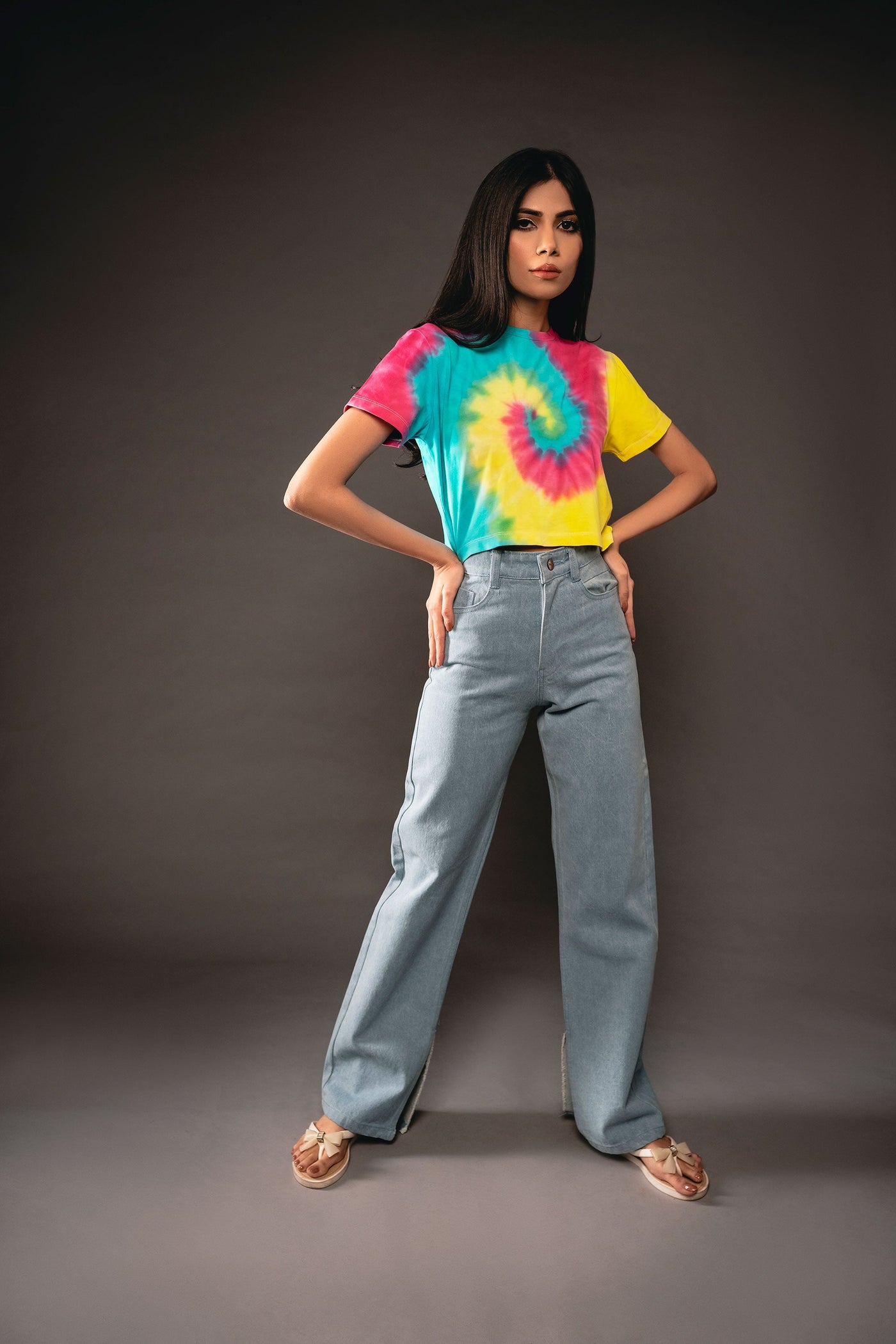 High waisted Denim Pant