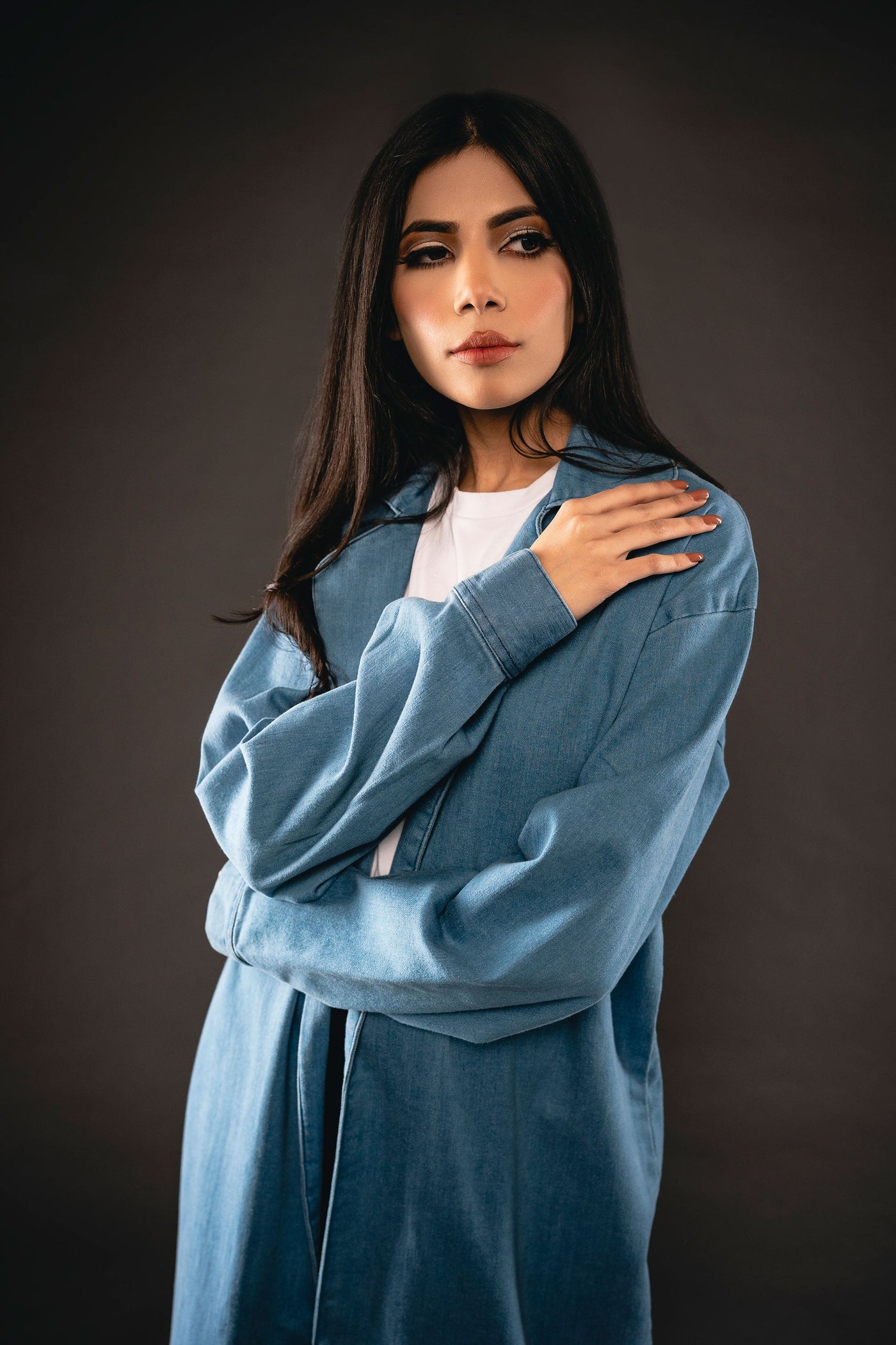 Sky Blue Long Coat