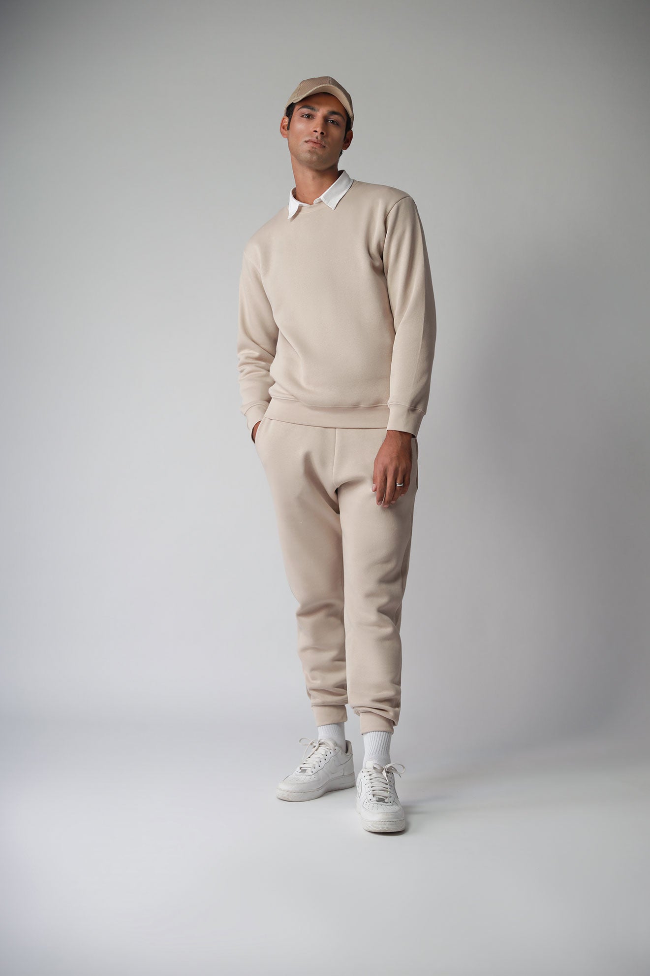 Unisex Beige SweatSuit