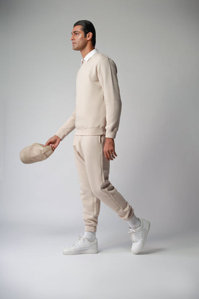 Unisex Beige SweatSuit